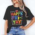 Happy Fri-Yay Teacher Life Weekend Pun Happy Friday Unisex T-Shirt, funny gift