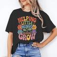 Helping Little Minds Grow Teacher First Day Back To School Unisex T-Shirt, funny gift Helping Little Minds Grow Teacher First Day Back To School Unisex T-Shirt, funny gift