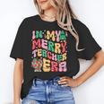 In My Holly Xmas Jolly Teacher Era Teacher Vibes Christmas Unisex T-Shirt, funny gift In My Holly Xmas Jolly Teacher Era Teacher Vibes Christmas Unisex T-Shirt, funny gift