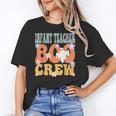 Infant Teacher Boo Crew Ghost Groovy Halloween For Women Unisex T-Shirt, Groovy Teacher Shirts, funny gift