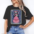 La Maestra Halloween Mexican Bingo Card Teacher Lottery Card Unisex T-Shirt, funny gift