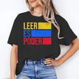Leer Es Poder Colombian Spanish Teacher Maestra Colombia Unisex T-Shirt, funny gift Leer Es Poder Colombian Spanish Teacher Maestra Colombia Unisex T-Shirt, funny gift