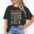 Math Teacher Christmas 12 Days Of Teaching Math Christmas Unisex T-Shirt, funny gift