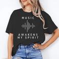 Music Awakens My Spirit Inspiring Musician Teacher Quote Unisex T-Shirt, funny gift Music Awakens My Spirit Inspiring Musician Teacher Quote Unisex T-Shirt, funny gift