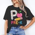 P Is For Pre K Teacher Student Pencil Apple Back To School Unisex T-Shirt, funny gift