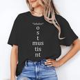 Present Active Conjugation Latin Teacher Latin Language Unisex T-Shirt, funny gift