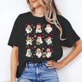 Santa Ghost Reading Books Christmas Library Teacher Unisex T-Shirt, funny gift