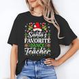 Santa's Favorite Dance Teacher Shirt Christmas Pajama Unisex T-Shirt, funny gift Santa's Favorite Dance Teacher Shirt Christmas Pajama Unisex T-Shirt, funny gift