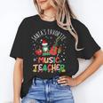 Santa's Favorite Music Teacher Christmas Santa Hat Matching Unisex T-Shirt, funny gift Santa's Favorite Music Teacher Christmas Santa Hat Matching Unisex T-Shirt, funny gift