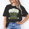 I Teach The Cutest Little Monsters Halloween Teacher Spooky Unisex T-Shirt, funny gift