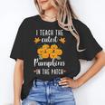 I Teach The Cutest Pumpkins In The Patch Halloween Teacher Unisex T-Shirt, funny gift
