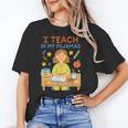 I Teach In My Pajamas Crayon Home School Teacher PJs Unisex T-Shirt, funny gift