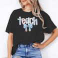 Teach Teacher Coquette Bow Pencil Back To School First Day Unisex T-Shirt, funny gift Teach Teacher Coquette Bow Pencil Back To School First Day Unisex T-Shirt, funny gift