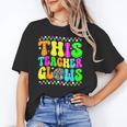 This Teacher 80s 90s Teachers's Day Glows Last Day Of School Unisex T-Shirt, 90s Teacher Shirts, funny gift This Teacher 80s 90s Teachers's Day Glows Last Day Of School Unisex T-Shirt, 90s Teacher Shirts, funny gift