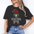 Teacher Gnome Xmas Family Matching Plaid Christmas Gnomes Unisex T-Shirt, funny gift Teacher Gnome Xmas Family Matching Plaid Christmas Gnomes Unisex T-Shirt, funny gift