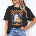 Teacher Halloween Ghost Reading Book Animal Boooks Are Unisex T-Shirt, funny gift