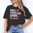 This Teacher Loves Her Flock Teaching Flamingo Girl Unisex T-Shirt, funny gift This Teacher Loves Her Flock Teaching Flamingo Girl Unisex T-Shirt, funny gift