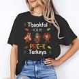 Thankful For My Prek Turkeys In Masks Thanksgiving Teacher For Men Women Unisex T-Shirt, funny gift