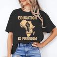 History Education Is Freedom African Map Black Teacher Unisex T-Shirt, History Teacher Shirts, funny gift