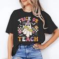 Trick Or Teach Groovy Teacher Halloween Retro Teacher Ghost Unisex T-Shirt, Groovy Teacher Shirts, funny gift Trick Or Teach Groovy Teacher Halloween Retro Teacher Ghost Unisex T-Shirt, Groovy Teacher Shirts, funny gift