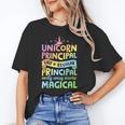 Unicorn Principal Back To School Teacher Appreciation Unisex T-Shirt, funny gift