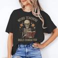 Weird Teachers Build Character Skeleton Book Halloween Women Unisex T-Shirt, funny gift Weird Teachers Build Character Skeleton Book Halloween Women Unisex T-Shirt, funny gift