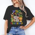 Wild About Teaching Safari Jungle School Teacher Unisex T-Shirt, funny gift
