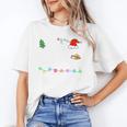 Is It Christmas Break Yet Teacher Xmas Light Santa Hat Unisex T-Shirt, funny gift