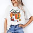 Fall Book Pumpkin Books Ghost Reading Halloween Teacher Unisex T-Shirt, funny gift Fall Book Pumpkin Books Ghost Reading Halloween Teacher Unisex T-Shirt, funny gift