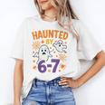 Haunted 67 Ghost Math Teacher Halloween Costume Math Pun Unisex T-Shirt, funny gift Haunted 67 Ghost Math Teacher Halloween Costume Math Pun Unisex T-Shirt, funny gift