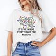 It's Fine I'm Fine Christmas Lights Teacher Xmas Unisex T-Shirt, funny gift It's Fine I'm Fine Christmas Lights Teacher Xmas Unisex T-Shirt, funny gift