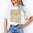 Kindergarten Teacher Team Hippie Smile Face Back To School Unisex T-Shirt, funny gift Kindergarten Teacher Team Hippie Smile Face Back To School Unisex T-Shirt, funny gift