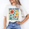 Leer Es Poder Cute Floral Boho Spanish Teacher Reading Unisex T-Shirt, funny gift Leer Es Poder Cute Floral Boho Spanish Teacher Reading Unisex T-Shirt, funny gift