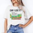 Can I Lick It Periodic Table Chart Science Teacher Unisex T-Shirt, Science Teacher Shirts, funny gift Can I Lick It Periodic Table Chart Science Teacher Unisex T-Shirt, Science Teacher Shirts, funny gift