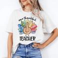 One Thankful Teacher Turkey Pencil Thanksgiving Teachers Unisex T-Shirt, funny gift