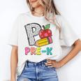 P Is For Pre-K Teacher Pencil Apple Back To School Unisex T-Shirt, funny gift