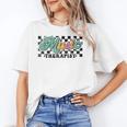 Retro Checkered Music Therapist Squad Music Therapy Teacher For Men Women Unisex T-Shirt, funny gift