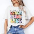 Soul Bleach Teacher Staff First Day Of School Last Hugs & High Fives Lunch Lady Vibes Blue Classic Fit Unisex T-Shirt, funny gift