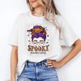 Spooky Paraprofessional Life Halloween Messy Bun Teacher For Men Women Unisex T-Shirt, funny gift Spooky Paraprofessional Life Halloween Messy Bun Teacher For Men Women Unisex T-Shirt, funny gift