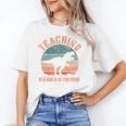 Teaching Is A Walk In The Park Teacher T-Rex Retro Unisex T-Shirt, funny gift