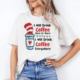 Teaching I Will Drink Coffee Here Or There Teacher Unisex T-Shirt, funny gift Teaching I Will Drink Coffee Here Or There Teacher Unisex T-Shirt, funny gift