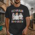 1st Grade Boo Crew Groovy Halloween Floral Ghost Kid Teacher Unisex T-Shirt, Groovy Teacher Gifts, funny design 1st Grade Boo Crew Groovy Halloween Floral Ghost Kid Teacher Unisex T-Shirt, Groovy Teacher Gifts, funny design