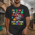 2nd Grade Is Out Of This World Space Rocket Planets Teacher Unisex T-Shirt, 2nd Grade Teacher Gifts, funny design