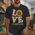 4th Grade Teacher Love Autumn Fall Sunflower Appreciation Unisex T-Shirt, 4th Grade Teacher Gifts, funny design