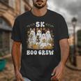 5K Boo Crew Halloween Teacher K5 Floral Ghost Trick Or Teach Unisex T-Shirt, funny design