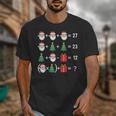 67 Santa Tree Math Teacher Christmas Xmas Humor Unisex T-Shirt, funny design