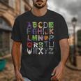 ABCs Alphabet Halloween Learning Kindergarten Teachers Unisex T-Shirt, funny design ABCs Alphabet Halloween Learning Kindergarten Teachers Unisex T-Shirt, funny design