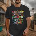 ABCs Learning Kindergarten Teacher Christmas Lights Alphabet For Men Women Kids Unisex T-Shirt, funny design ABCs Learning Kindergarten Teacher Christmas Lights Alphabet For Men Women Kids Unisex T-Shirt, funny design
