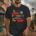 Attendance Matters Teacher Apple For Back To School Unisex T-Shirt, funny design Attendance Matters Teacher Apple For Back To School Unisex T-Shirt, funny design