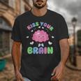 Back To School Kiss Your Brain Cute Teacher Appreciation Unisex T-Shirt, funny design